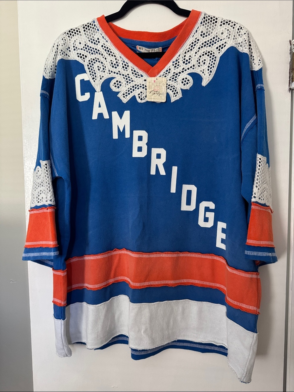 Free People We The Free Stanley Tee – Cambridge – Blue/Orange